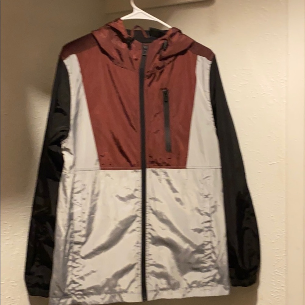 Distortion rain jacket